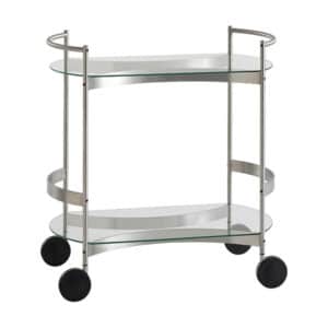 Orbis Mobile Bar/Serveringsvogn fra Brdr. Krüger (Rektang.: B: 42 x L: 75 x H: 80 cm, 2 glasplader)