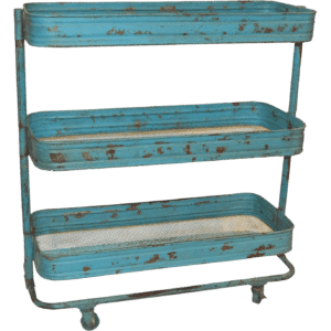 TRADEMARK LIVING VEGA RULLEBORD ANTIKBLÅ PATINA - 75