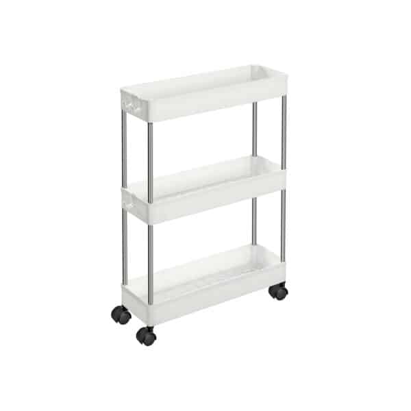 Rullevogn - smal opbevaringsvogn med 3 hylder 40 x 13 x 60 - Køkkenudstyr - Daily-Living