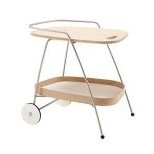 AK 700 servervogn fra Naver Collection Valnød / Hvid - Jacobsen Plus