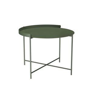 Edge Tray Table, Ø 62 cm fra Houe Olive Green - Jacobsen Plus