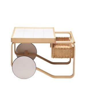 Tea Trolley 900 fra Artek Hvid - Jacobsen Plus