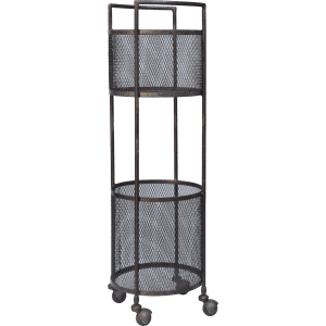 TRADEMARK LIVING TROLLEY M/RÅ KURVE - 99